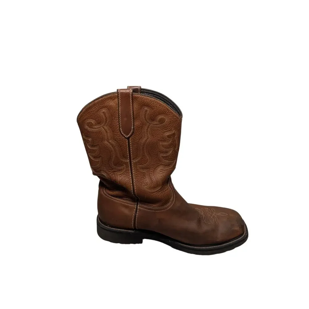 J.B. Dillon JBA 1118 Western Boots Men Size 16 EEE Brown Leather Cowboy Wide
